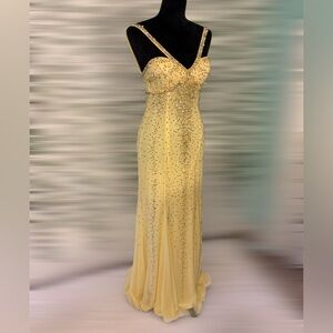 PROM! Sean brand size medium yellow sequined prom dress.